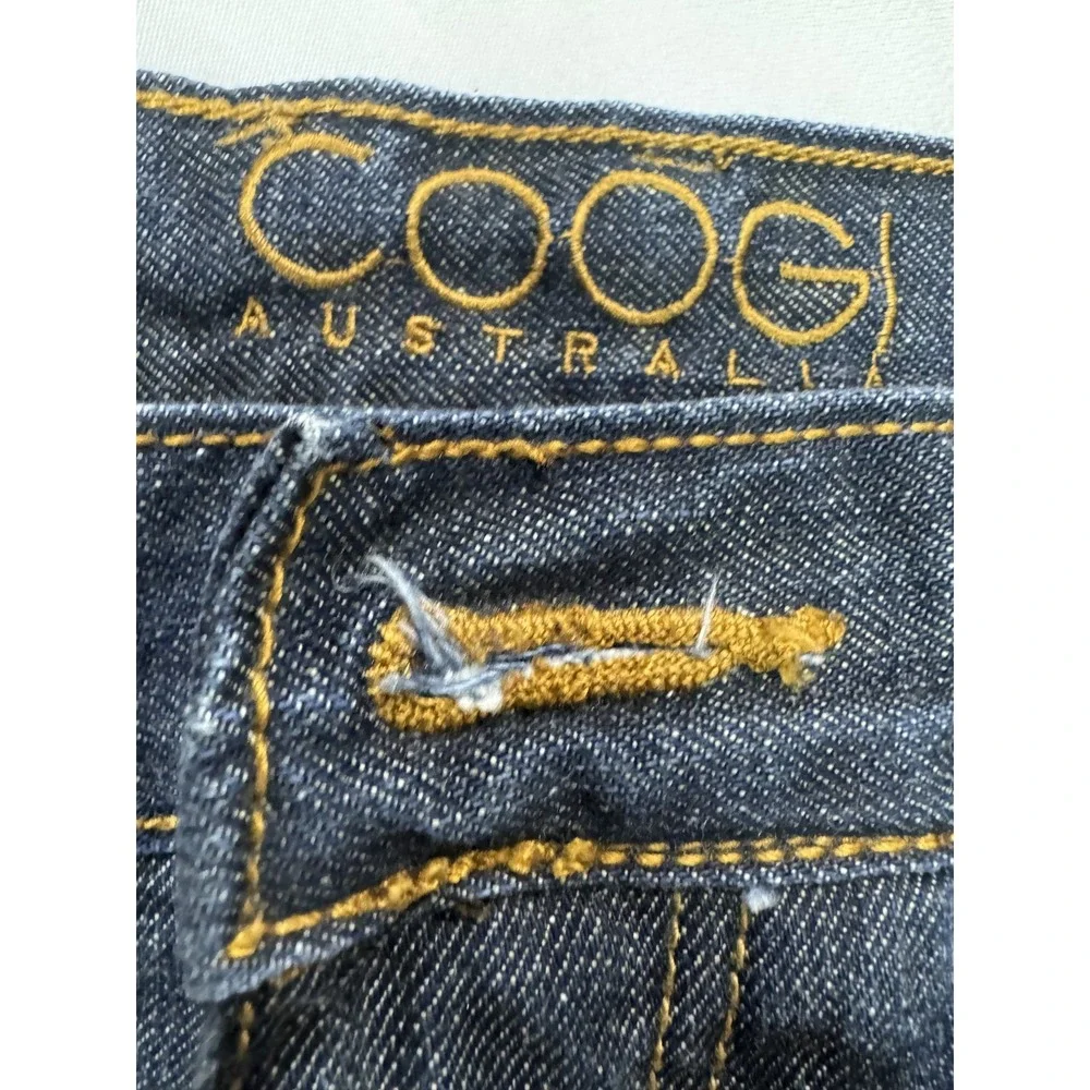 COOGI Australia Mens Dark Wash Blue Denim Relaxed Straight Leg Jeans W40 L35